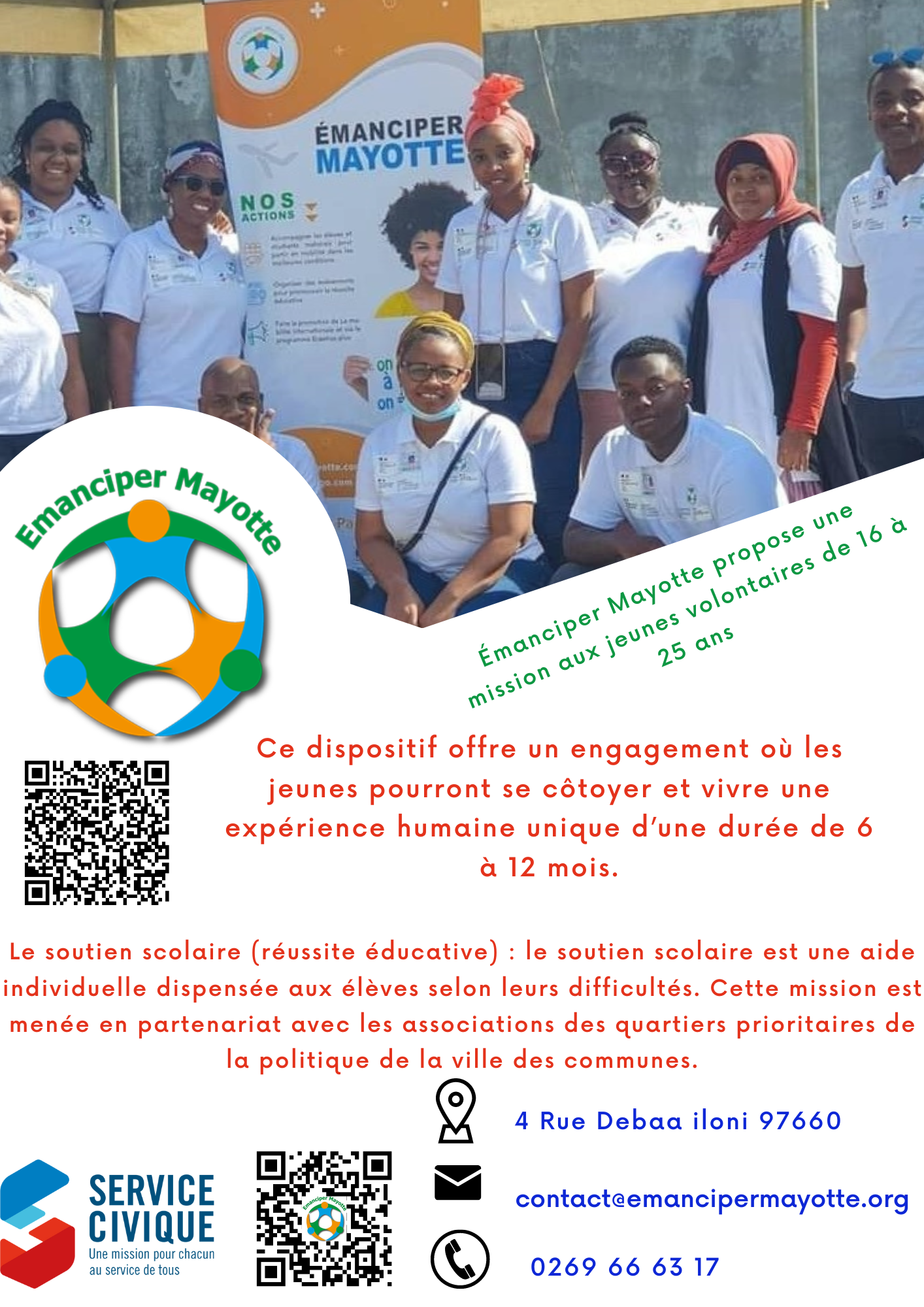 Engagement Service civique chez Emanciper Mayotte